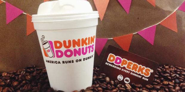 Dunkin’ Donuts: Join the DD Perks Rewards Program via Mobile App = Free $5 Bonus DD Card (Today Only)