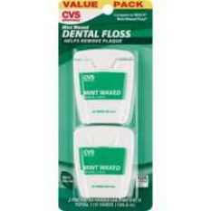 CVS Waxed Dental Floss Mint Stock
