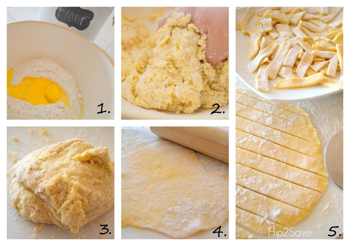 How to make homemade egg noodles Hip2Save