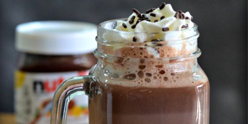 Hazelnut Spread Hot Chocolate (Just 2 Ingredients)