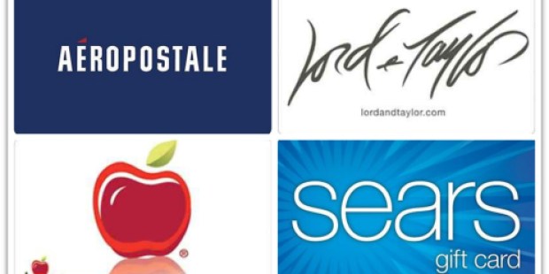 eBay: Up to 20% Off Select Gift Cards (Including: Aeropostale, Sears, Applebee’s + More!)