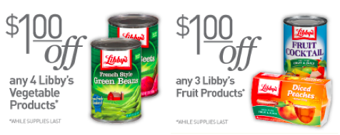 Rare $1 Off Libby's Vegetable &amp; Fruit Coupons