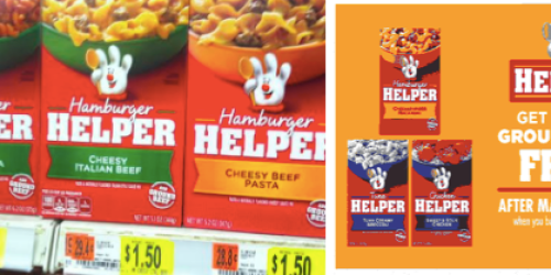 FREE Ground Beef ($8.06 Value) w/ Purchase of 3 Hamburger Helper Boxes Rebate