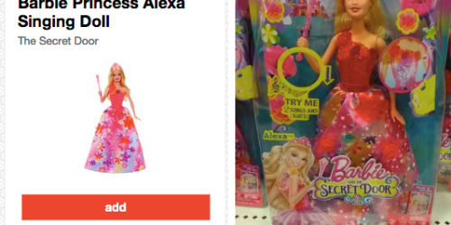 Target: 50% off Barbie & The Secret Door Princess Alexa Singing Doll Cartwheel (Today Only!) + More