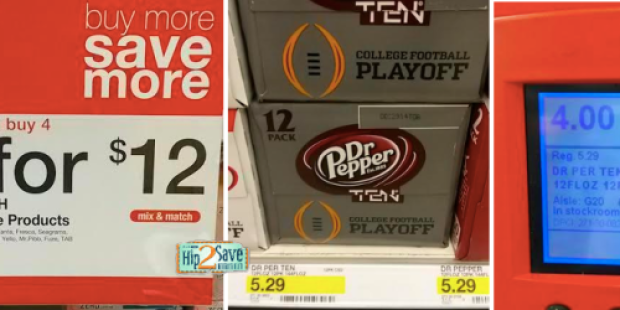 Target: 50% Off TEN Soda 12-Packs & 2-Liters Cartwheel = Dr Pepper TEN 12-Packs Only $1.50