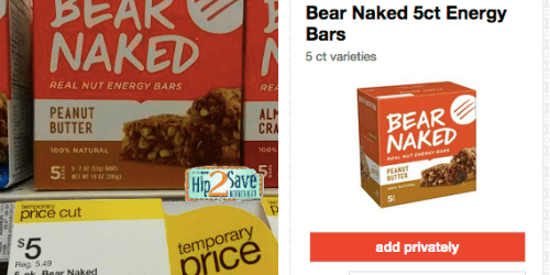 Target: Several New Food Cartwheel Offers = Deals on Bear Naked Bars, Skippy Peanut Butter & More
