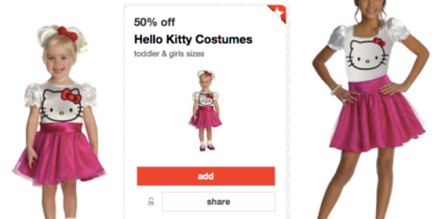 Target: 50% Off Hello Kitty Costumes Cartwheel + Buy 1 Get 1 Free Kid’s Costume Sale = HOT Deals