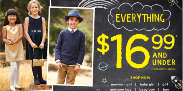 Gymboree: $16.99 AND Under Sale = Nice Deals on Halloween Costumes, Jackets, Vests & More