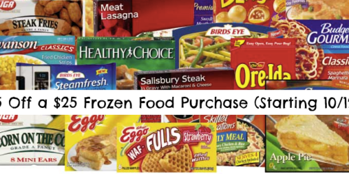 Target: $5 off $25 Frozen Food Purchase (Starting 10/12 – Get Your Coupons Ready Now!)