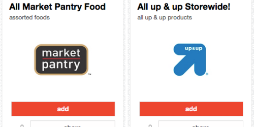 Target Cartwheel: 10% Off Up & Up Products Offer & 10% Off Market Pantry Food Items Offer