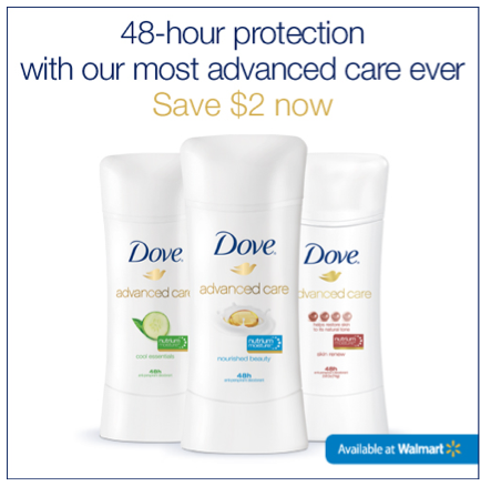 $2 Off Dove Advanced Care Deodorant Coupon - Hip2Save