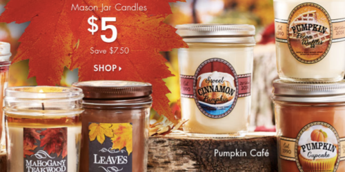 Bath & Body Works: Fall Mason Jar Candles as Low as $4.33 Shipped (Reg. $12.50!) – Today Only