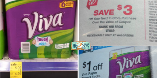 Walgreens: Viva Paper Towels 6-Count Packs Only $2.49 (Just 42¢ per Roll!)