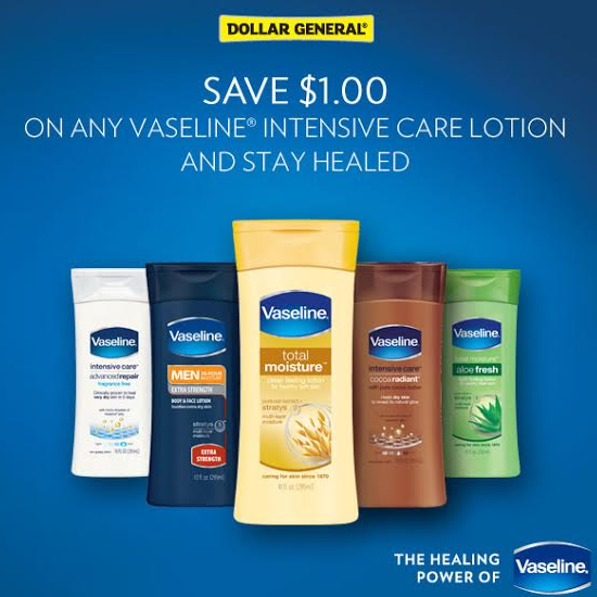 Dollar General 1 Off Any Vaseline Intensive Care Lotion Store Coupon