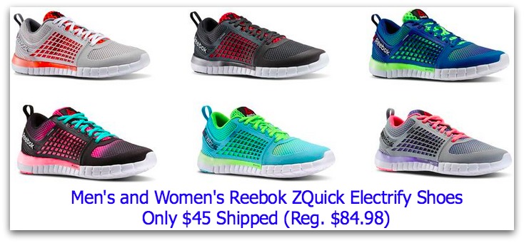women's reebok zquick electrify running shoes