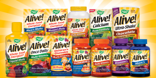 $7.50 in *NEW* Alive! Product Coupons…