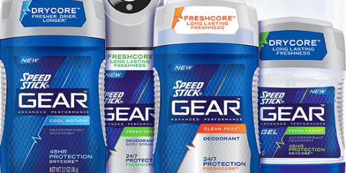New Buy 1 Speed Stick Gear Deodorant or Body Spray Get 1 Free Coupon = *HOT* Deal on Black Friday
