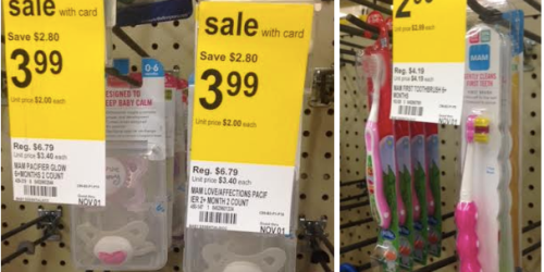 Walgreens: Awesome Deals on MAM Pacifiers, MAM Toothbrushes, Oral Electrolyte Liquid & More