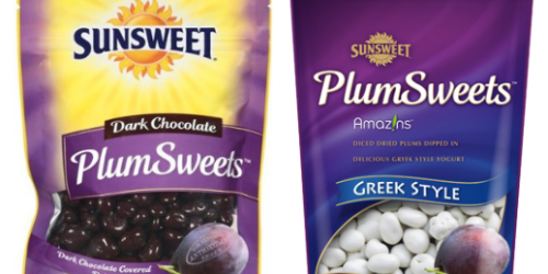 Rare $1/1 Sunsweet Dark Chocolate PlumSweets or Greek Yogurt Plum Sweets Coupon