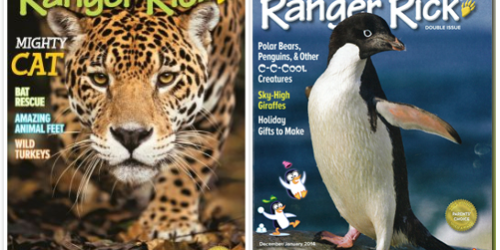 Ranger Rick Magazine Subscription Only $1 Per Issue (Regularly $39.90!) – Today Only