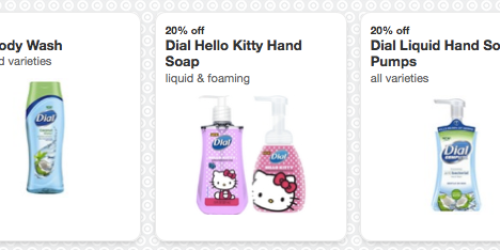 Target: NEW Dial Cartwheel Offers = Dial Foaming Hand Soap (Including Hello Kitty!) $0.97 + More