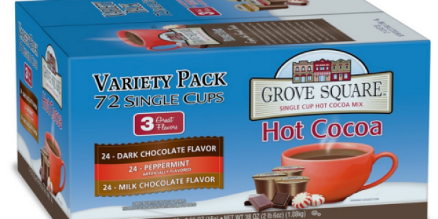 Amazon: Grove Square Hot Cocoa Variety Pack 72ct K-Cups as Low as $22.96 Shipped = Only 32¢ Per K-Cup