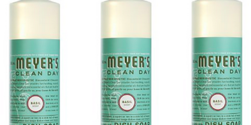 Amazon:  Mrs. Meyer’s Clean Day Liquid Dish Soap Only $1.33 per Bottle (With $25 Order)