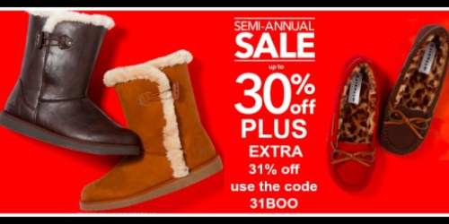 PaylessShoeSource.com: Up to 30% Off + EXTRA 31% Off Sitewide (Including Sale & Clearance) – Today Only