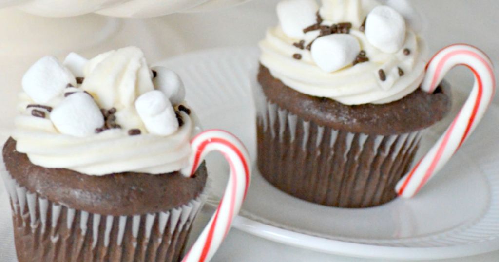 hot cocoa inspired cupcakes