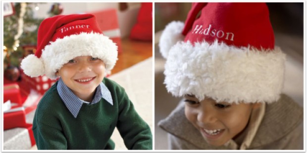 Pottery Barn Kids: Personalized Santa Hats $7 Shipped