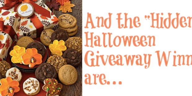 And the Halloween Giveaway Winners Are…