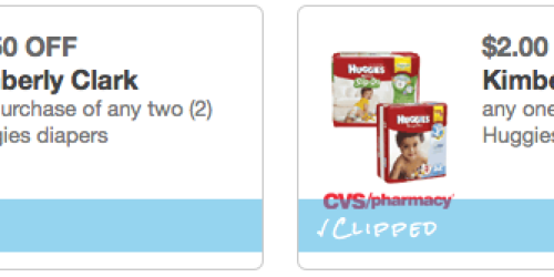 CVS: *HOT* $4.50/2 and $2/1 Huggies Diapers Store Coupons = Only $1.87 Per Jumbo Pack (After Gift Card)