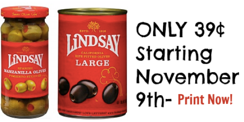 Walgreens: Lindsay Olives Only 39¢ Starting November 9th (Print Your Coupon Now!)