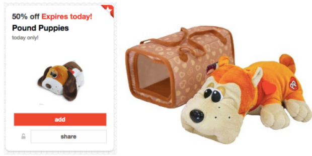 Target Cartwheel: 50% Off Pound Puppies Today Only