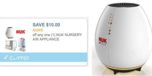 New $10/1 NUK Nursery Air Appliance Coupon