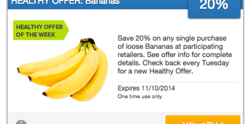 SavingStar: 20% Cash Back on Bananas