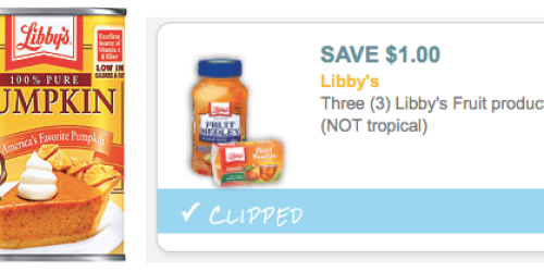 New $1/3 Libby’s Fruit Product Coupon