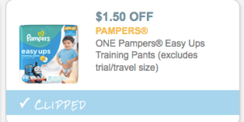 $1.50/1 Pampers Easy Ups Training Pants Coupon