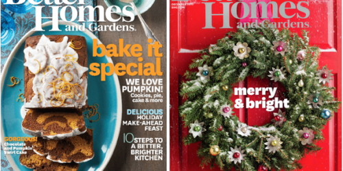 One Year Subscription to Better Homes and Gardens Magazine Only $4.99 (Retail Price $41.98!) + More
