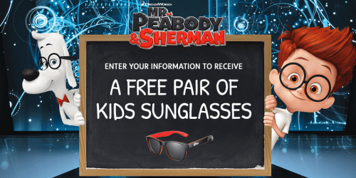*HOT* FREE Pair of Mr. Peabody & Sherman Kids Sunglasses