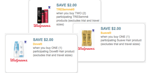 Walgreens: *HOT* $2/1 Suave , Dove & TRESemme Store Coupons = FREE Hair Care Products