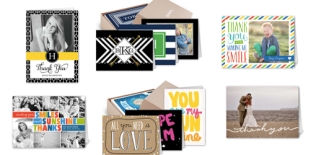 Shutterfly: 12 FREE Thank You Cards or FREE Mix & Match Stationery Set – Just Pay Shipping