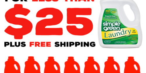 *HOT* Simple Green Fresh & Clear 100-Load Laundry Detergent Only $2 Each + FREE Shipping