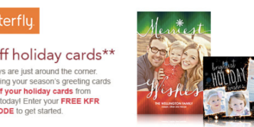 Kellogg’s Family Rewards Members: Possible Free $20 Off Shutterfly Holiday Cards + 50 Points (Check Inbox)