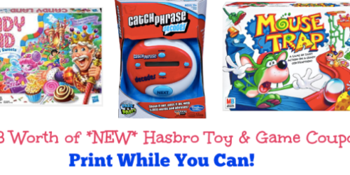 $38 Worth of *NEW* Hasbro Toy & Game Coupons