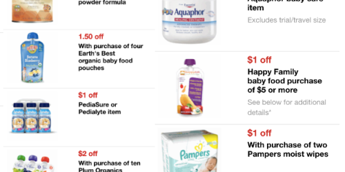 Target: New Baby Mobile Coupons (Including Plum Organics, Enfamil, Huggies, Aquaphor & More!)
