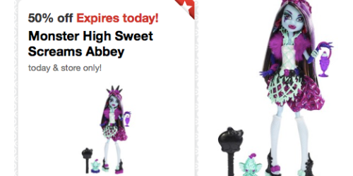 Target Cartwheel: 50% Off Monster High Sweet Screams Abbey Bominable Doll (Today Only!)