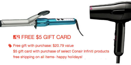 Target.com: Conair Infiniti Pro Curling Iron + Folding Hair Dryer Only $11.99 Shipped (After Gift Card)