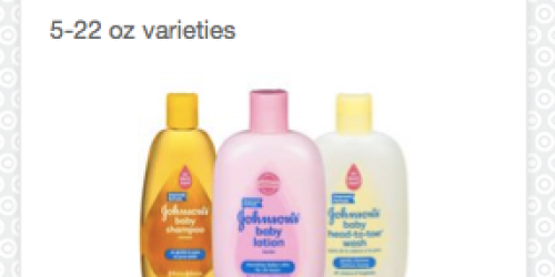 Target: 20% Off Johnson’s Baby Products Cartwheel = Baby Lotion, Powder & Wash Only $0.83