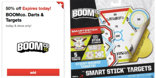 Target: 50% Off BOOMco. Darts & Target Cartwheel Savings Offer (Valid Today Only – Limit One)